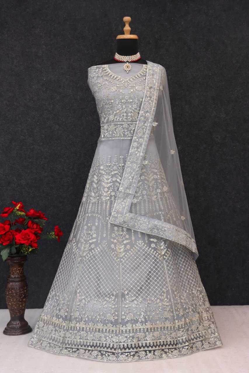 Japan Sartin Embroidery Party Wear Sequin Gown - MYLUXURY LANE ENTERPRISE